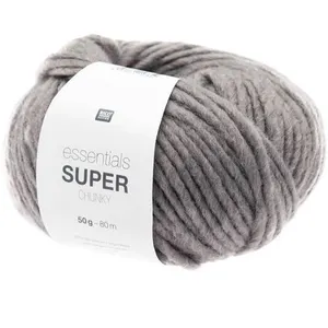 Laine à tricoter Essentials Super Chunky 50 gr -(...) - 12 Gris pas cher