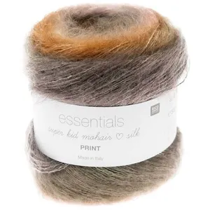 Laine SUPER KID MOHAIR LOVES SILK PRINT, Rico 009 Terra