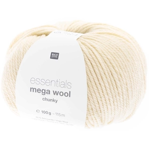 Laine à tricoter Essentials MEGA WOOL Chunky - 100GR -(...) - 20 Ecru