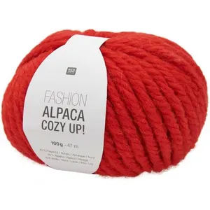 Pelote 100gr laine et Alpaga FASHION ALPACA COZY UP -(...) - 010 Rouge