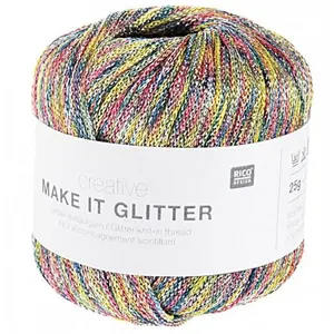Pelote à tricoter Creative Make It Glitter -(...) - 2 Multicolore pas cher