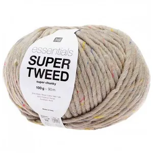 Laine à tricoter Essentials SUPER TWEED Super Chunky 100 gr - 05 Gris ...