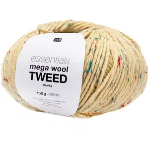 Pelote de laine à tricoter Essentials Mega Wool Tweed chunky - 100GR -...
