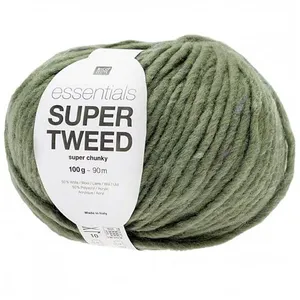 Laine à tricoter Essentials SUPER TWEED Super Chunky 100 gr - 04 Vert ...