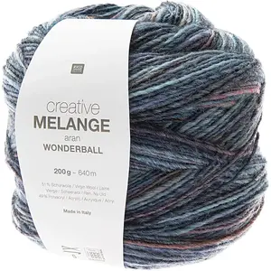 Rico Design Pelote de laine Creative Melange Aran Wonderball - 200 GR -(...) - 07 Violet