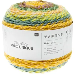 Pelote de laine à tricoter Creative Chic Unique - 200GR - 04 Multicolo...