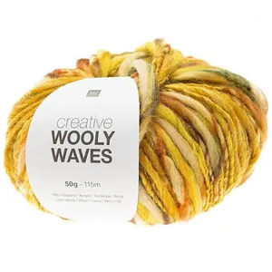 Pelote de laine CREATIVE WOOLY WAVES - Rico Design(...) - 03 Jaune