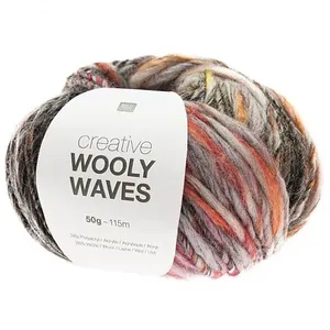 Pelote de laine CREATIVE WOOLY WAVES - Rico Design(...) - 06 Bleu