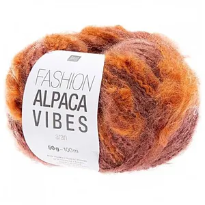 Pelote de laine FASHION ALPACA VIBES AR - Rico Design(...) - 05 Orange