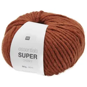 Laine à tricoter Essentials SUPER Chunky 50 gr -(...) - 17 Rouge pas cher