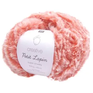 Pelote de fourrure Créative Petit Lapin Super Chunky - 100GR - 13 Oran... pas cher