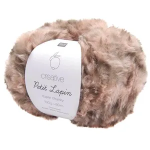 Pelote de fourrure Créative Petit Lapin Super Chunky - 100GR - 10 Rose...