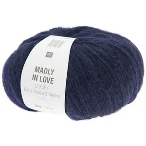 MADLY IN LOVE - Baby Alpaga et Mérino à tricoter - 08 Bleun marine ble...