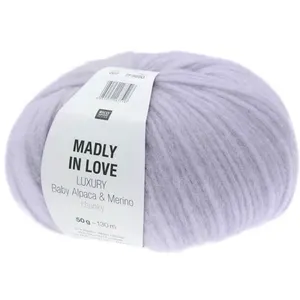 MADLY IN LOVE - Baby Alpaga et Mérino à tricoter - 07 Lilas clair viol...