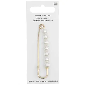 Epingle à Kilt avec Perles 76 x 18mm : Elégance Traditionnelle Revisit...