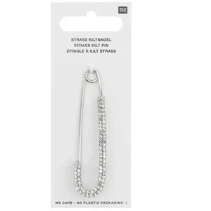 Epingle à Kilt avec Strass 70 x 18mm : Elégance Traditionnelle Revisit...