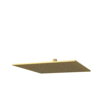 Douche de tête 350 VILLEROY ET BOCH Universal rectangle Brushed Gold pas cher