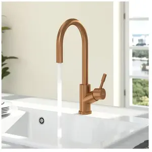 Robinet douchette Villeroy & Boch UMBRELLA FLEX inox bronze cuivre mat pas cher