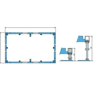 Villeroy & Boch ViFrame pour petits receveurs de douche, U91412100,Vendu parreuter