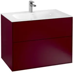 Comparateur de prix : V&B Meuble sous lavabo Finion 79,6x59,1x49,8 cm, Peo m, avec éclairage mural