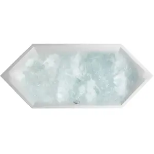 Villeroy & Boch Squaro Baignoire balnéo hexagonale, UHC190SQS6A2V01, pas cher