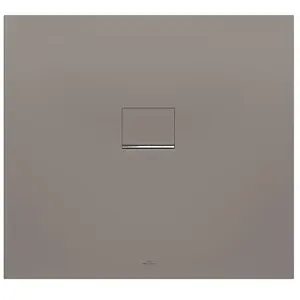 Receveur de douche à poser 90 x 100 cm, gris, Villeroy & Boch Squaro I...