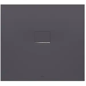 Villeroy & Boch Receveur de douche à poser 90 x 100 cm, anthracite, Squaro Infinity pas cher