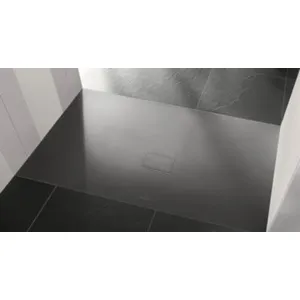 Comparateur de prix : Receveur de douche à poser 90 x 160 cm, anthracite, Villeroy & Boch Sq...
