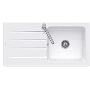 Comparateur de prix : Villeroy & Boch Evier 100 x 51 cm Architectura 60 Blanc vidage automatique inclus TU