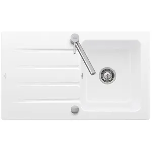 Comparateur de prix : Villeroy & Boch Evier 86 x 51 cm Architectura 50 Blanc vidage automatique inclus TU