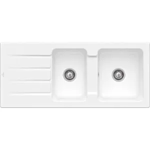 Comparateur de prix : Evier Architectura VILLEROY ET BOCH 80 116 x 51 cm Blanc sans vidage