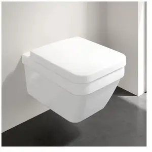 Villeroy & Boch Architectura Cuvette suspendue avec DirectFlush, avec abattant WC, 5685HR01,Vendu paramazon