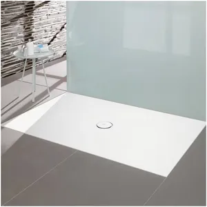 V&B Receveur de douche Subway Infinity 140x80x4cm, blanc antidérapant pas cher