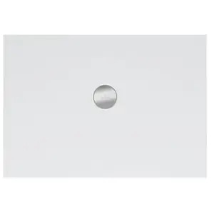 V&B Bac à douche Subway Infinity 120x75x4cm, blanc antidérapant pas cher