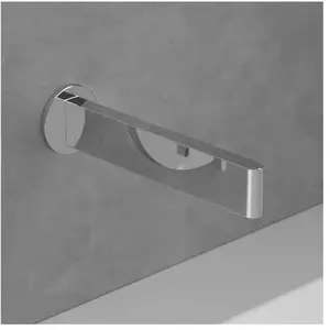 Bec de baignoire droit VILLEROY ET BOCH Dawn montage mural Chrome pas cher
