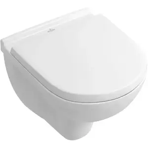 Villeroy & Boch O.novo Cuvette suspendue Compact avec abattant WC, version courte, 5688HR01, CompactVendu paramazon