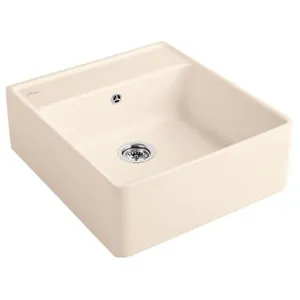 Villeroy & Boch Evier timbre office Tradition Ivory CeramicPlus avec vidage manuel TU pas cher