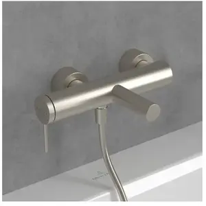 Villeroy & Boch Mitigeur bain douche mécanique Loop & Friends Brushed Nickel Matt TU pas cher