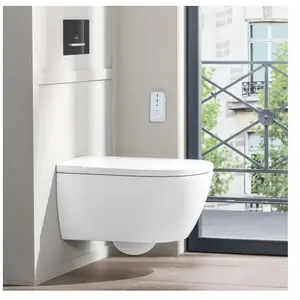 Wc lavant sans bride villeroy et boch Viclean-I100 avec abattant pas cher