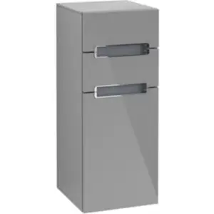 Comparateur de prix : V&B Armoire latérale Subway 2.0 35,6x85,7cm, droite, gris clair, blanc, gris brillant
