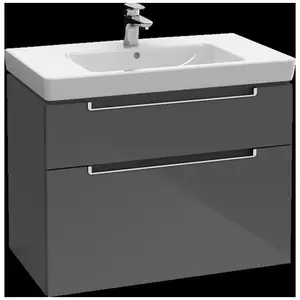 Villeroy & Boch Subway 2.0 Meuble sous-vasque, 2 tiroirs, A91410DH,