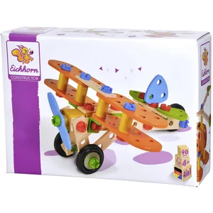 Smoby Eichhorn Jeu de construction avion biplan, 85 pièces pas cher