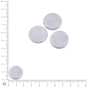 Efco Perles rondes plates en verre Silky Ø 18 mm - Gris clair mat x 3 pcesVendu parscrapmalin
