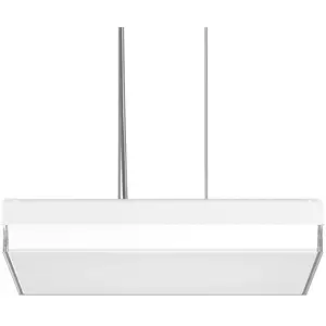 RZB Flat Slim+ Suspension DALI 43x43cm 41W blanc/brillantVendu parluminaire