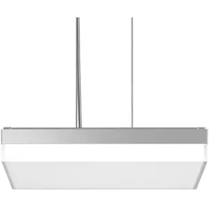 BEGA RZB Flat Slim+ P DALI 43x43cm 41W argent/brillantVendu parluminaire