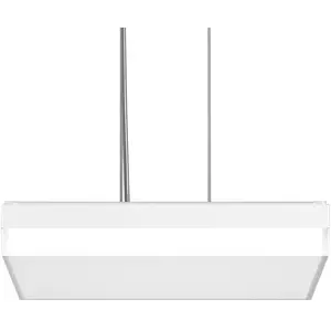 BEGA RZB Flat Slim+ Suspension DALI 43x43cm 41W blanc/matVendu parluminaire