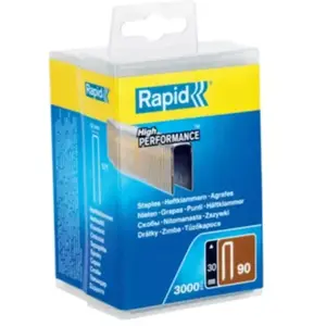 RAPID 3000 agrafes 90/30mm galvanisées pas cher