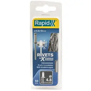RAPID Rivets inoxydables 4,8x18mm pas cher