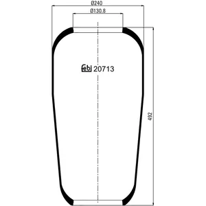 Soufflet à air, suspension pneumatique FEBI BILSTEIN 20713 pas cher
