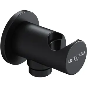 Artiviana Universal Raccord mural coudé avec support de douchette, en ... pas cher